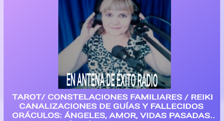 VIDENTE RECONOCIDA EN RADIO Y TV