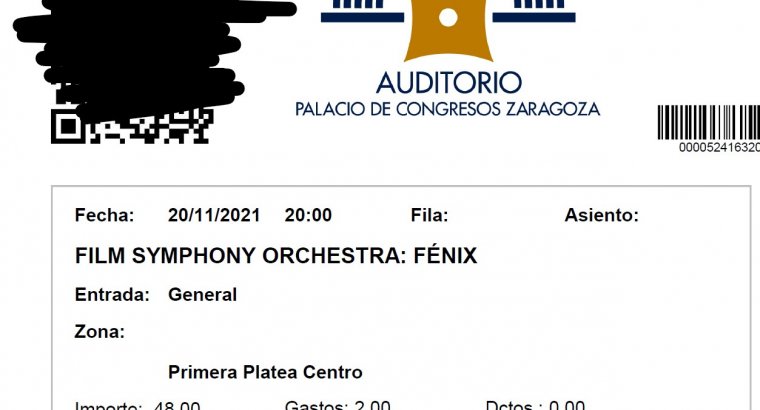 Entradas para la Film Symphony Orchestra: Fénix