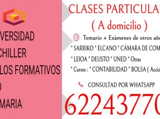 CLASES UNIVERSIDAD. ( Temario+ Exámenes de otros años )