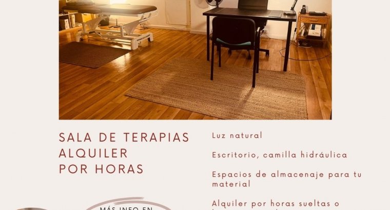 SALA PARA TERAPIAS – ALQUILER POR HORAS