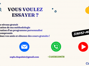 Profesora nativa de francés para hispanohablantes y ang