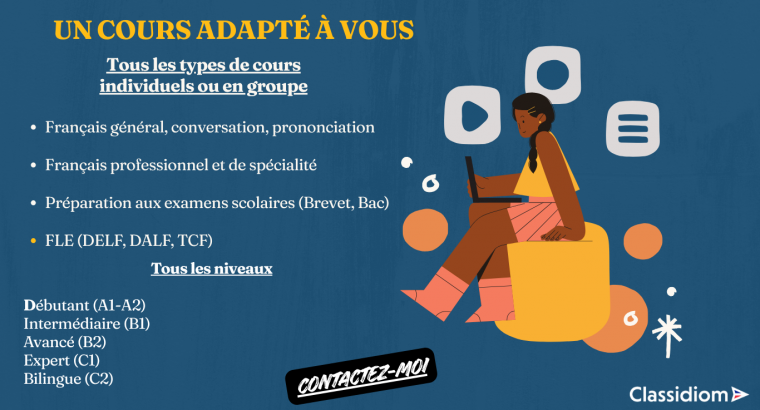 Profesora nativa de francés para hispanohablantes y ang