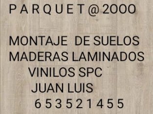montador de suelos de maderas laminados